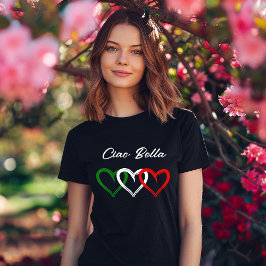 Italienisches Herz | Ciao Bella | Ihr Text T-Shirt