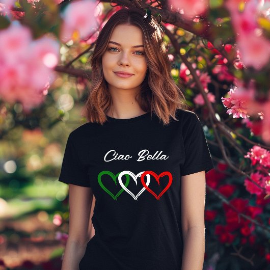 Italienisches Herz | Ciao Bella | Ihr Text T-Shirt