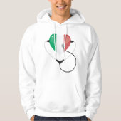 Italienisches Herz mit Stethoscope Gesundheitswese Hoodie (Vorderseite)