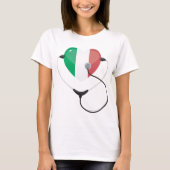Italienisches Herz mit Stethoscope Gesundheitswese T-Shirt (Vorderseite)
