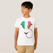 Italienisches Herz mit Stethoscope Gesundheitswese T-Shirt (Vorne ganz)