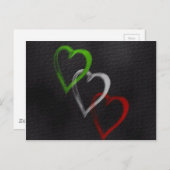 Italienisches Herz Postkarte (Vorne/Hinten)