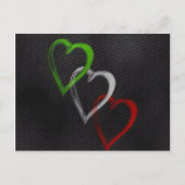 Italienisches Herz Postkarte (Vorderseite)