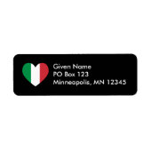 Italienisches Herzetikett (Vorne)