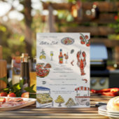 Italienisches Hochzeitmenü für Wasserfarben Menükarte