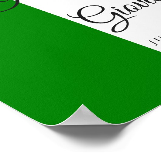 Italienisches Hochzeitssymbol Poster (Ecke)