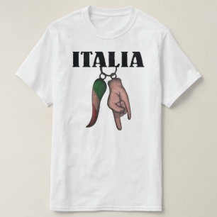 ITALIENISCHES HORN-UND HANDt-shirt, BÖSER BLICK, T-Shirt