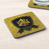 Italienisches inspiriertes Trinacria und Schild Getränkeuntersetzer (Linke Seite)