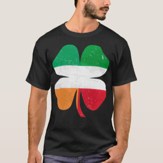 Italienisches irisches Kleeblatt Italien Irland St T-Shirt