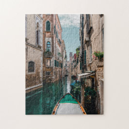 Italienisches Kanalboot Puzzle