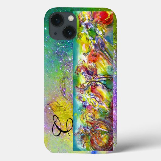ITALIENISCHES KARNIVAL MONOGRAM/ Tanz, Musik, Thea Case-Mate iPhone Hülle (Rückseite)