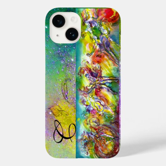 ITALIENISCHES KARNIVAL MONOGRAM/ Tanz, Musik, Thea Case-Mate iPhone Hülle (Rückseite)