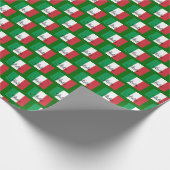 Italienisches Kartellpapier, patriotisches italien Geschenkpapier (Ecke)