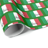 Italienisches Kartellpapier, patriotisches italien Geschenkpapier (Rolleneckpunkt)