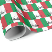 Italienisches Kartonpapier, patriotische italienis Geschenkpapier (Rolleneckpunkt)