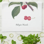 Italienisches KirschGeschirrtuch Küchentuch (Gefaltet)