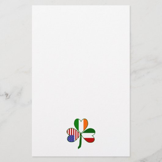 Italienisches Kleeblatt Briefpapier (Vorderseite)