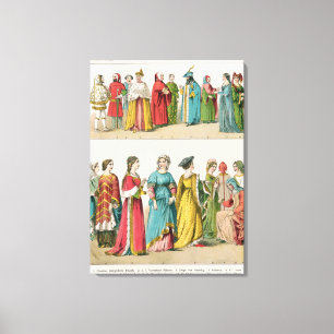 Italienisches Kleid Leinwanddruck