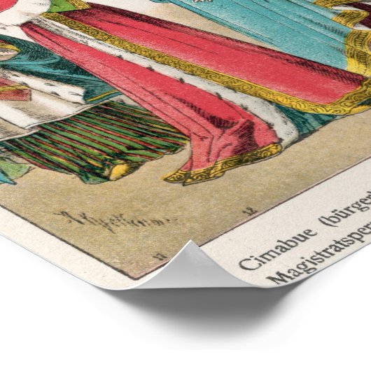 Italienisches Kleid Poster (Ecke)