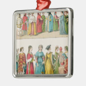 Italienisches Kleid Silbernes Ornament (Links)