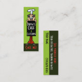 Italienisches Kochskochen des Mini Visitenkarte (Vorne/Hinten)