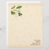 Italienisches Kräuterstationspapier anpassen Briefbogen (Vorne/Hinten)