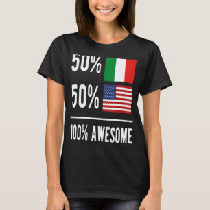 Italienisches Kulturerbe Monat geborene amerikanis T-Shirt