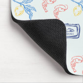 Italienisches Küstenessen Mousepad (Ecke)