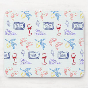 Italienisches Küstenessen Mousepad