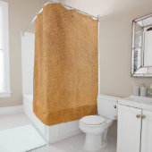 Italienisches Lambskin-Leder: Vintage Textur Duschvorhang (Beispiel)
