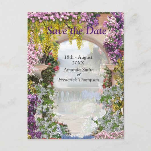 Italienisches Land Zuhause im Freien Ankündigungspostkarte (Vorderseite)