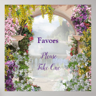 Italienisches Land Zuhause im Freien Poster