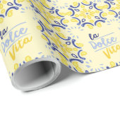 Italienisches Lebenserlebnis Geschenkpapier (Rolleneckpunkt)