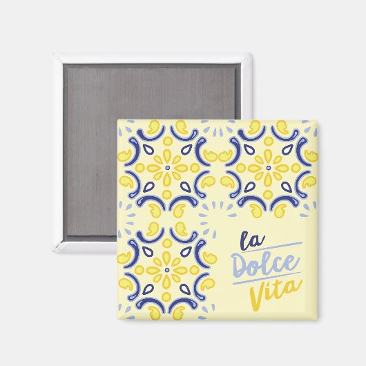 Italienisches Lebenserlebnis Magnet (Vorderseite/Rückseite)