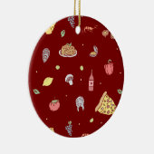 Italienisches Lebensmittelmuster. Nahtlose italien Keramik Ornament (Rechts)