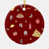 Italienisches Lebensmittelmuster. Nahtlose italien Keramik Ornament (Vorne)