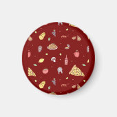 Italienisches Lebensmittelmuster. Nahtlose italien Magnet (Vorne)