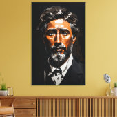 Italienisches Leichtportrait Leinwanddruck (Insitu (Wohnzimmer))