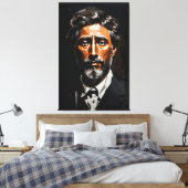 Italienisches Leichtportrait Leinwanddruck (Insitu (Schlafzimmer))