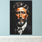 Italienisches Leichtportrait Leinwanddruck (Insitu (Holzboden))