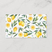 Italienisches Lemon Brautparty Beilage Rezept Anfr Begleitkarte (Rückseite)