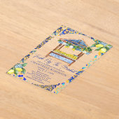 Italienisches Lemon-Brautparty frisch vom Markt Acryleinladungen (Ablage )