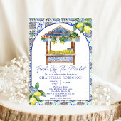 Italienisches Lemon-Brautparty frisch vom Markt Einladung