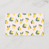 Italienisches Lemon-Brautparty - Rezept Begleitkarte (Rückseite)