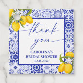 Italienisches Lemon Main Squeeze Brautparty Vielen Geschenkanhänger (Vorderseite)