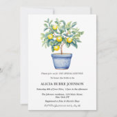 Italienisches Lemon Tree Amalfi Küste Brautparty Einladung (Vorderseite)