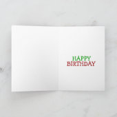 "ITALIENISCHES MÄDCHEN" GLÜCKLICH GEBURTSTAG KARTE (Innenseite)