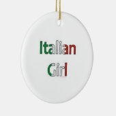 "ITALIENISCHES MÄDCHEN" ODER NUR FÜR SPASS ORNAMEN KERAMIKORNAMENT (Rechts)