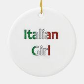 "ITALIENISCHES MÄDCHEN" ODER NUR FÜR SPASS ORNAMEN KERAMIKORNAMENT (Hinten)