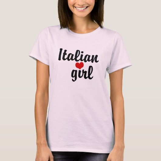 italienisches Mädchen T-Shirt (Vorderseite)